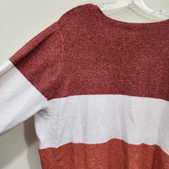 Lou & Grey super soft lightweight fall colors striped sweater woman's size 3XL - Picture 9 of 10